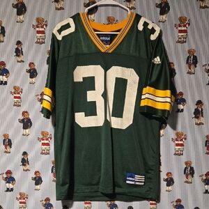 Vintage Green Bay Packers Ahman Green #30 NFL Adidas Football Jersey Medium